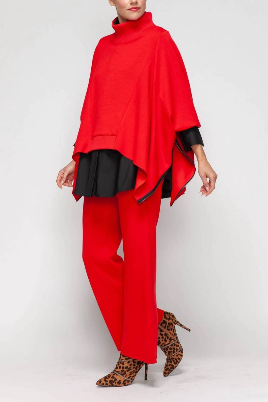 NEW IC COLLECTION wide leg pants in red